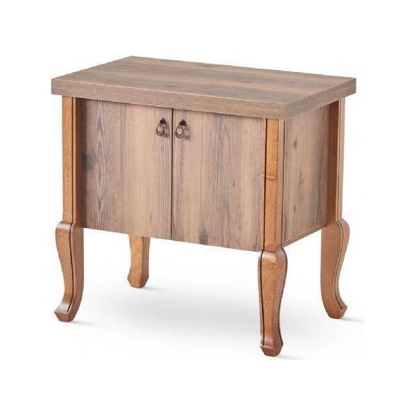 Cassettiera Ante Marroni Spazio Di Archiviazione Classico Credenza Rettangolare In Legno Ufficio-image