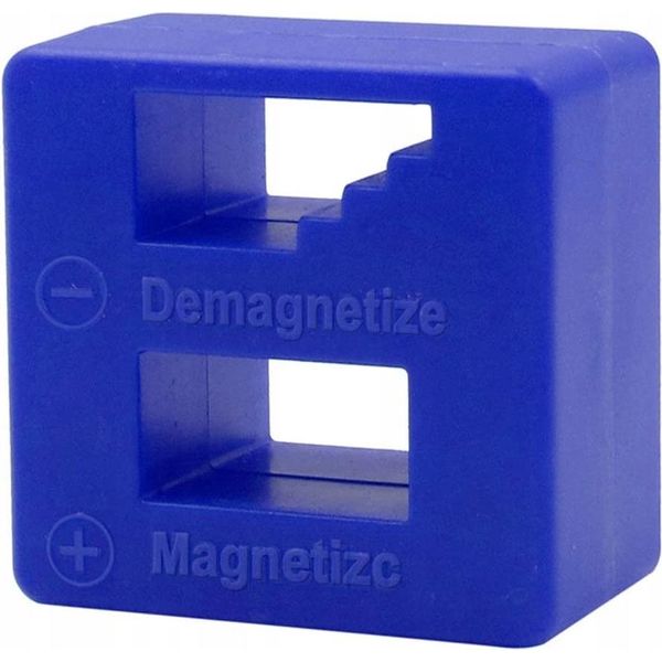 Rosfix Magnetizzatore/Smagnetizzatore Per Cacciaviti, Punte, Viti | 49X50X28 Mm | Per Officina, Elettronica, Assemblaggio-image