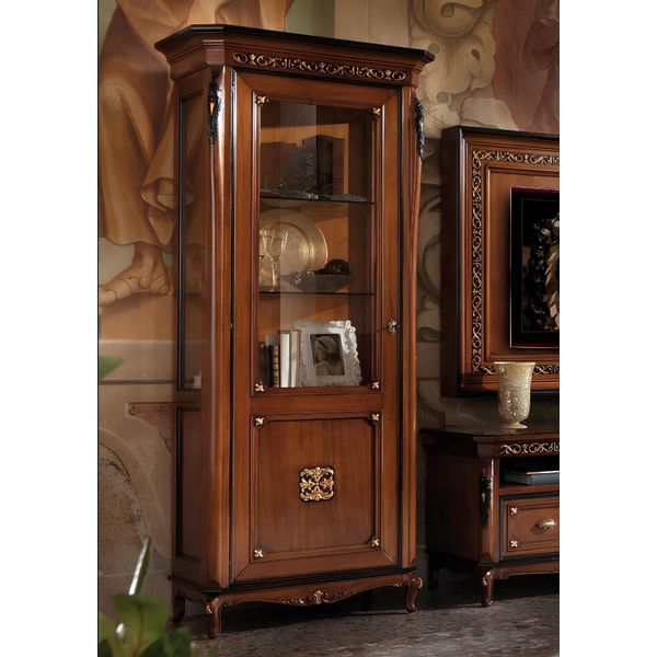 Vetrinetta A 1 Anta Vetrinette Vetrinette Da Soggiorno Vetrinette Di Design Vetrinetta Di Vetro Nuovo-image
