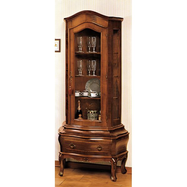 Credenza Credenza In Legno Massiccio Credenza Per Soggiorno Vaccari Cav Giovanni Ante In Vetro-image