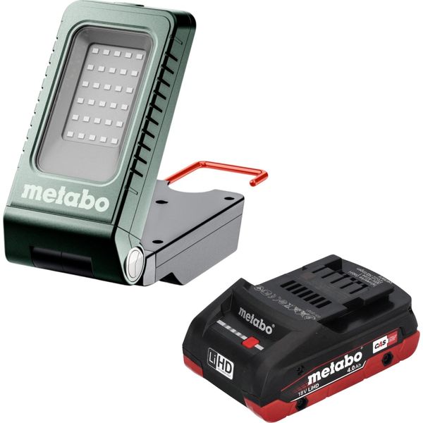 Metabo Bsa 18-1000 Faro Da Cantiere A Batteria 18 V 1000 Lm + 1X Batteria Lihd 4,0 Ah - Senza Caricabatterie-image