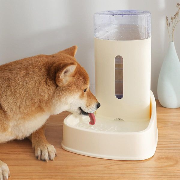 Pet Automatic Water Dispenser Dog Cat Water Feeder Pet Accessories Automatic Water Refiller Cat Dog Drinking Bowl - Blue-image