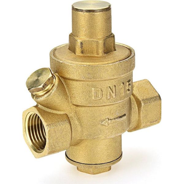 Valvola Di Riduzione Della Pressione Dello Scaldabagno Regolabile In Ottone Tmok 1/2" 3/4"" 1"" 1-1/4"" 1-1/2"" 2"" Regolatore Di Pressione Della Valvola Di Sicurezza - 1 Pollice"-image