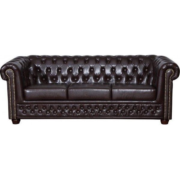 Set Di Divani Chesterfield Divano 3+1+1 Divano Imbottito Set Di Divani Divani Yorki Nuovo-image