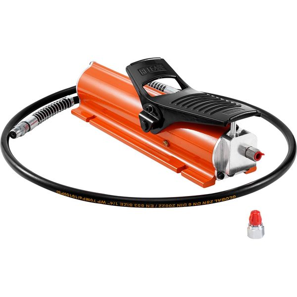 Pompa Idraulica Pneumatica Vevor Da 10.000 Psi, Serbatoio Da 0,69 L, Uscita Npt 3/8", Ingresso Npt 1/4"", Pompa A Pedale Ad Aria Compressa Con Alloggiamento In Metallo"-image