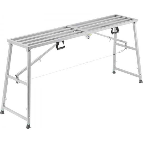 Piattaforma Di Lavoro Piattaforma Di Lavoro Banco A Gradini Scala A Gradini Fino A 400 Kg - Altezza Regolabile 900-1500 Mm - Stabile E Sicura - Per Professionisti E Amanti Del Fai Da Te-image