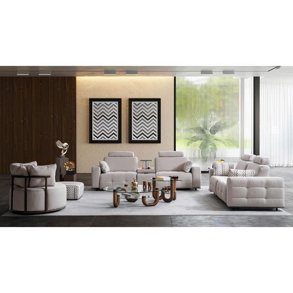 Set Divano 2+2+1 Posti Design Divano Imbottito Divano Moderno Lusso Nuovo-image