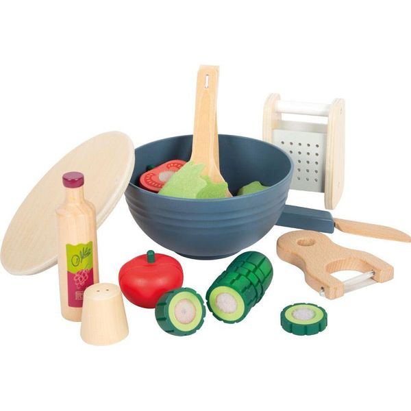 Set Da Taglio Personalizzabile Smallfoot Insalata "Fresh"" Set Da Gioco In Legno Per Bambini: Senza Nome"-image