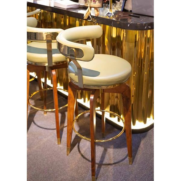Sedia Sgabello Da Bar Sedia Da Pranzo Di Design Moderna 105 Cm Sgabello Da Bar Nuovo-image