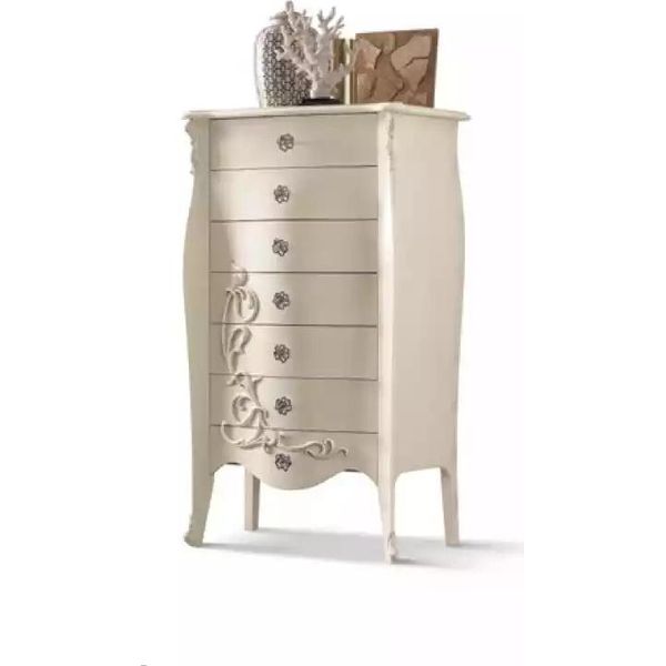 Cassettiera Credenza Di Design Armadio Scaffale Lusso Legno Classico-image