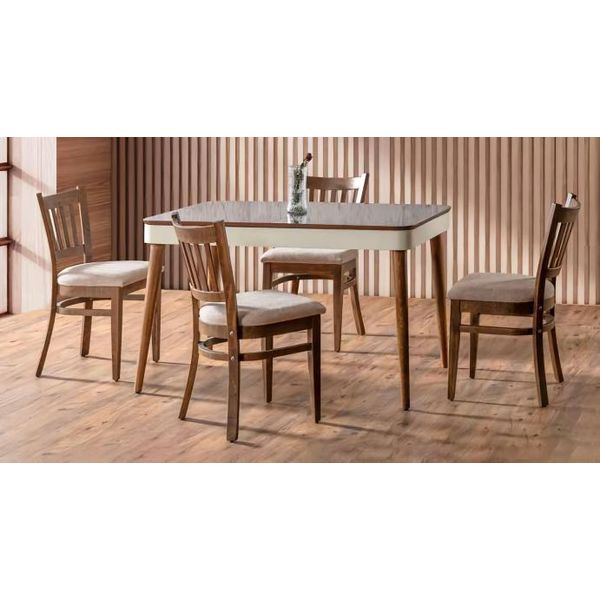 Set Sala Da Pranzo Set Di Sedie Moderne 4X Sedie Set Da Pranzo Poltrone Lusso-image