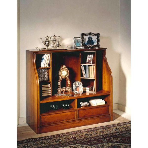 Credenza Rtv Scaffali Bassi Soggiorno Legno Marrone Cassettiera Tavoli Porta Tv-image
