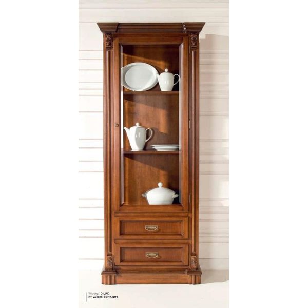 Vetrine Vetrinette Mobili In Legno Soggiorno Classicoе Barocco Marrone-image