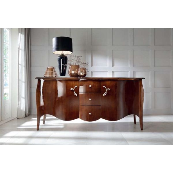 Credenza Di Alta Qualità Cassettiera Armadi Di Lusso Soggiorno Legno Marrone Nuovo-image