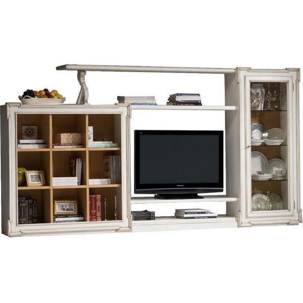 Parete Tv In Stile Antico Mobile Porta Tv Pensili Mobili Rtv Vetro Mobile-image