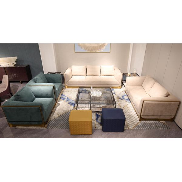 Set Di Divani Da Salotto 3+3 Posti Set Moderno Di Design Divano Mobili-image