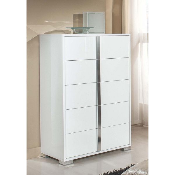 Lusso Cassettiera Mobile Alto Cassettiere Credenza Armadi Legno Bianco Italia Mobili-image