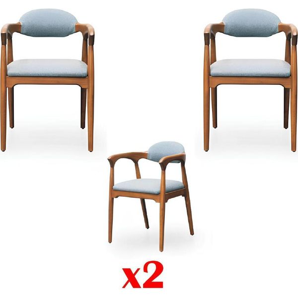 Set Di Sedie Da Pranzo 2X Sedie Nuove Poltrona Stile Italiano Mobili Di Lusso-image