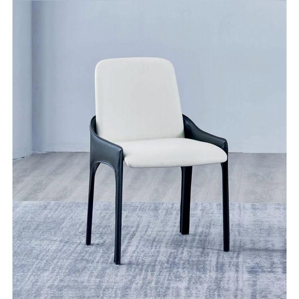 Sedia Moderna Per Sala Da Pranzo Bianca E Nera Sedia Per Sala Da Pranzo Di Design-image