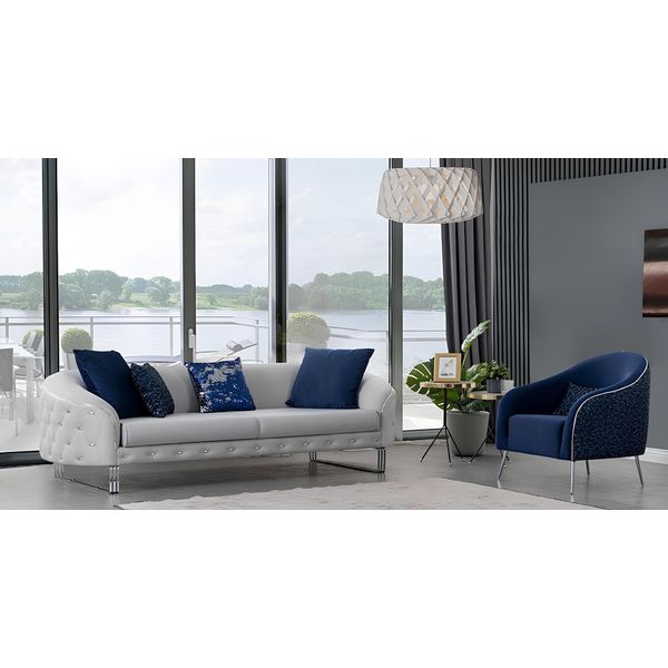 Set Di Divani Moderni A 2 Pezzi Per Il Salotto Set Di Divani Di Lusso A 3+1 Posti-image