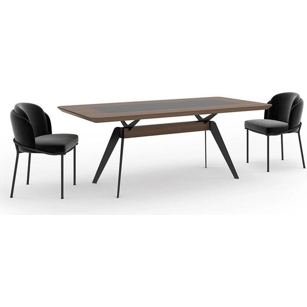 Lusso Sala Da Pranzo Set Tavolo Da Pranzo 4X Sedie Sedia Tessile Set Da Pranzo Nuovo-image