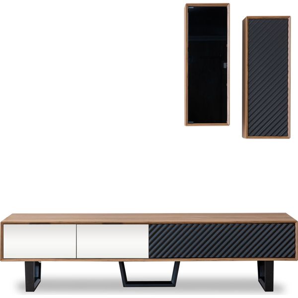 Set Di Pareti Attrezzate Per Il Soggiorno Porta Tv 2X Pareti Attrezzate Di Design-image