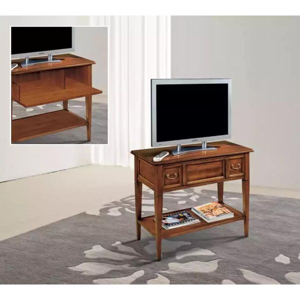 Cassettiera Rtv Tavolo Credenza Di Lusso Tv Soggiorno Cassettiera Marrone Legno-image