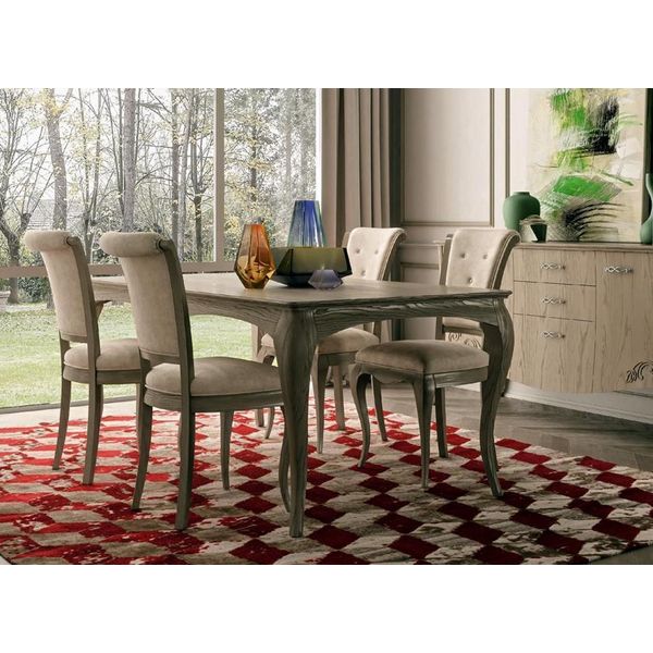 Gruppo D'arredo Tavolo + 4X Sedie Set 5Pz. Tavolo Da Pranzo Set Sala Da Pranzo-image