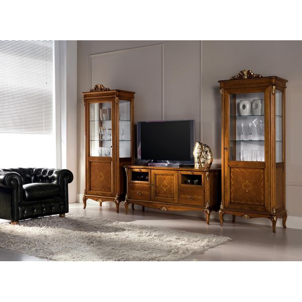Mobile Tv Credenza Soggiorno Rtv Cassetto Tv Mobile Barocco Italiano-image
