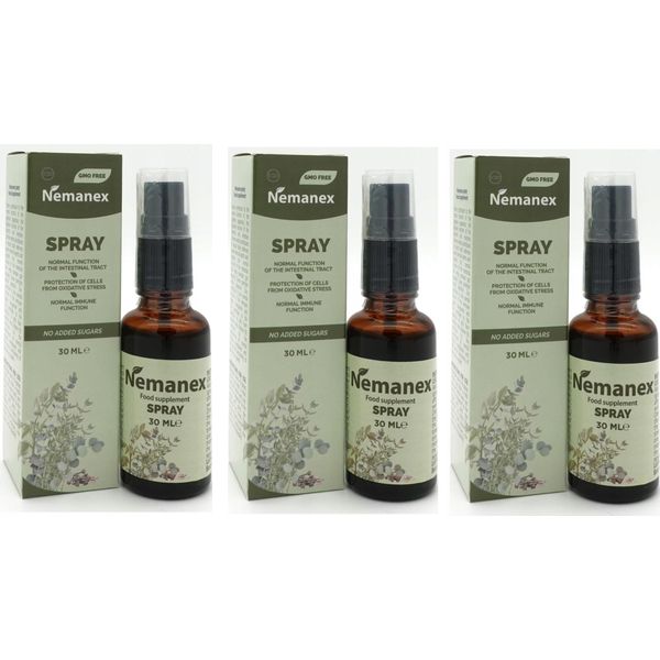 3X Nemanex Spray 30 Ml | Zinco Iodio Manganese - Di Origine Naturale-image