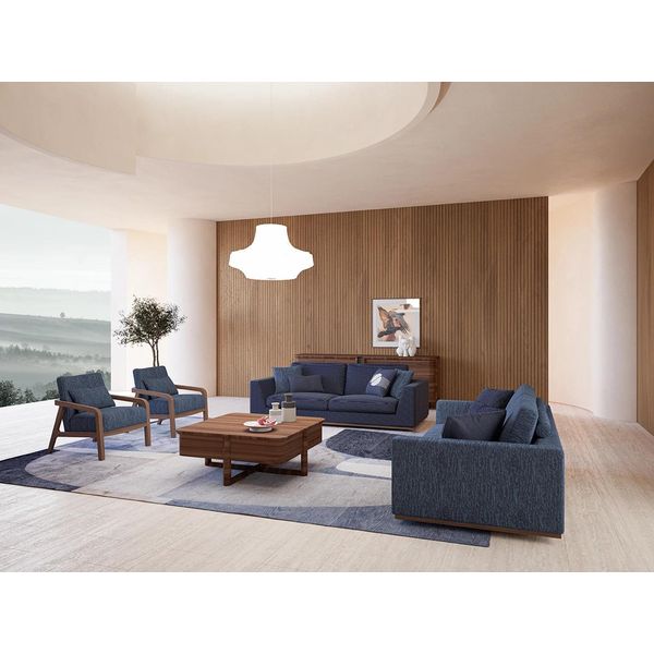 Soggiorno Moderno Divano In Tessuto Divano A Due Posti Divano Di Lusso Design Arredamento-image