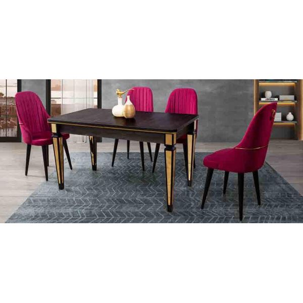 Tavolo Tavolo Da Pranzo Mobili Set Da Pranzo Set Da Pranzo Tavolo 4X Sedie Set Da Pranzo 5 Pz.-image