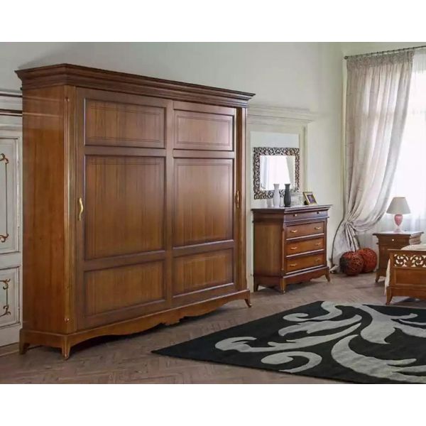 Armadio In Vero Legno Armadio In Legno Mobili Per La Camera Da Letto Italia-image
