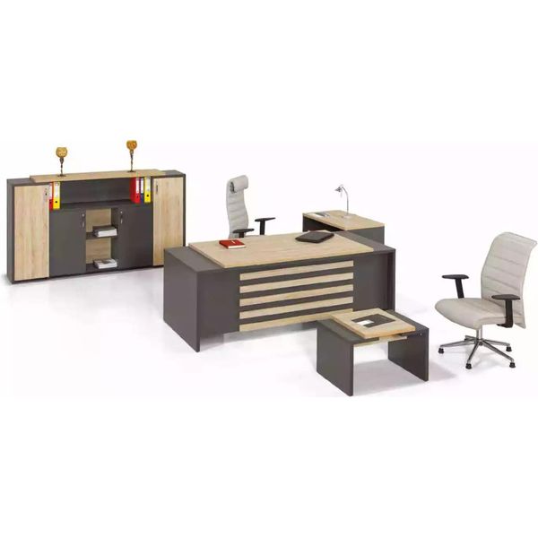 Set Da Ufficio Mobili Da Studio Di Design Armadio Da Ufficio Scrivania Di Lusso 3 Pezzi-image