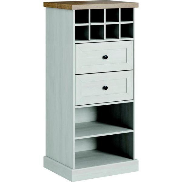 Casa Di Campagna Cassettiera Bianca Credenza Bassa Credenza In Legno Buffet Cassettiera-image