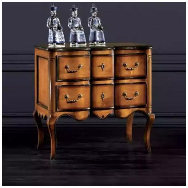 Cassettiera Con 2 Cassetti Credenza In Legno Cassettiera Marrone Nuovo-image