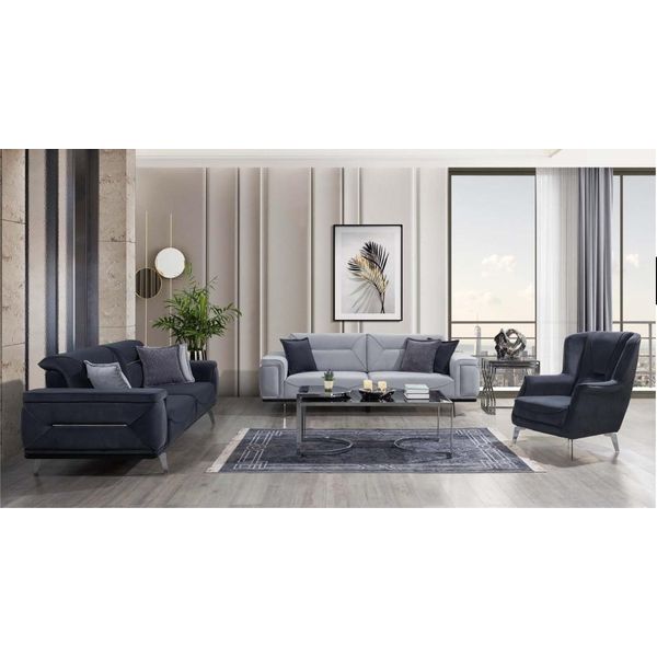 Divani Da Salotto Grigi Divani Di Design Divani A 3 Posti Poltrona Monoposto Di Lusso-image