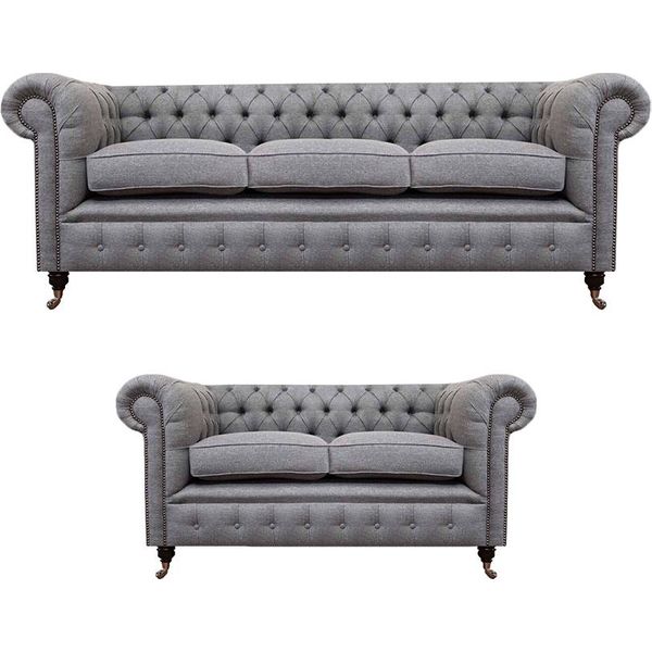Chesterfield Design Lusso Divano Imbottito Divano Sedile Set Tessile Divano Set-image