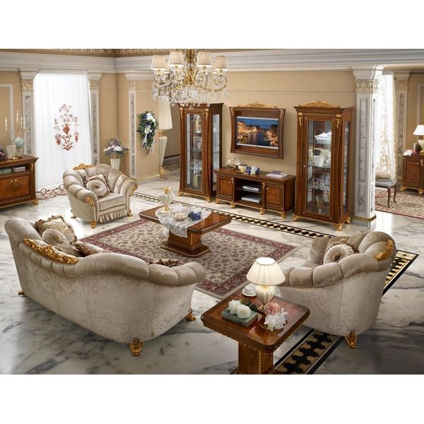 Set Di Divani 3+1+1 Posti A Sedere Design Divani Imbottiti Divani Relax Tessile Nuovo-image