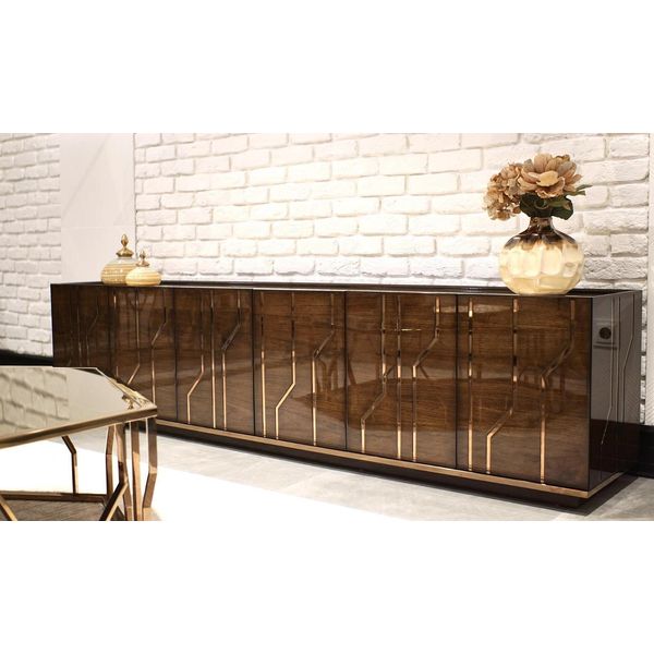 Mobili Per Il Soggiorno Credenza Di Lusso Design Moderno Cassettiera In Legno Arredamento-image