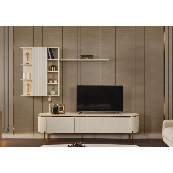 Parete Attrezzata Moderna Mobile Tv Scaffale A Muro Credenza Mobile Soggiorno Rtv-image