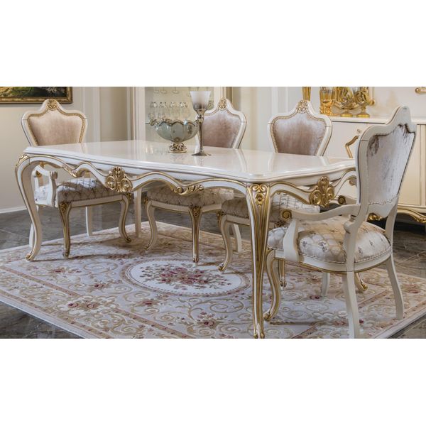 Sala Da Pranzo Tavolo Da Pranzo Set Di Sedie Gruppo Di Tavoli Set Di Lusso 5 Pezzi.-image