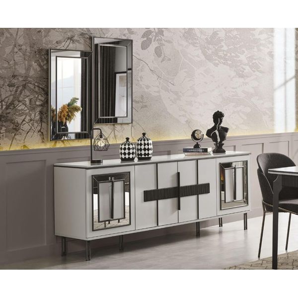 Credenza Di Lusso In Sala Da Pranzo Design Mobili Cassettiere In Legno Moderno Nuovo-image