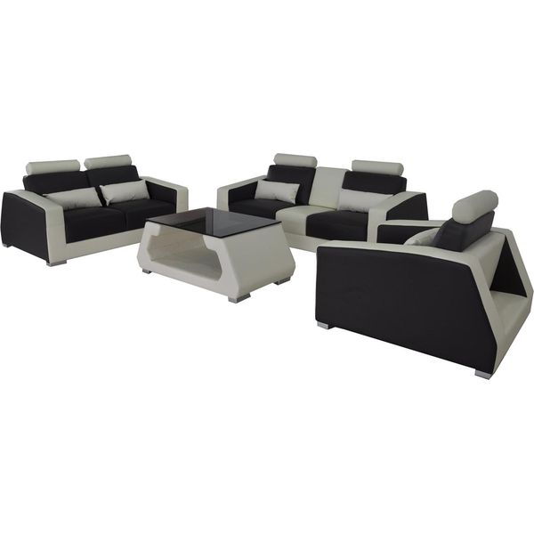 Divano Imbottito Divani Set Divano Design Set 3+2+1 Poltrona Nuovo-image