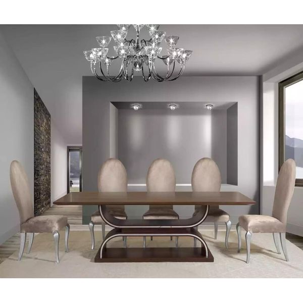 Set Completo Tavolo Da Pranzo 6X Sedie Set Sala Da Pranzo Gruppo Pranzo Legno Tavolo 7Pz-image
