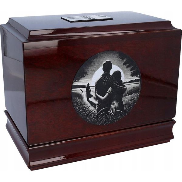 Esclusiva Urna In Legno Per La Madre, Urna Personalizzata-image