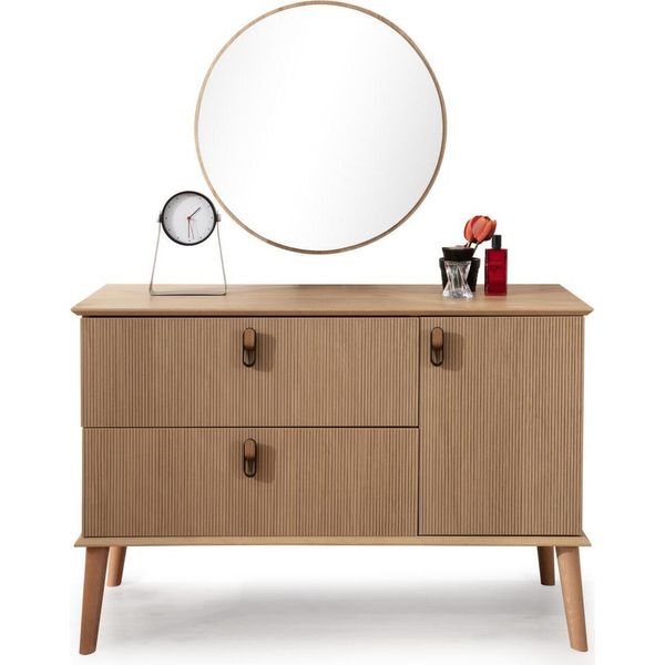 Mobili Da Camera Da Letto Tavolino Da Toilette Sedia Da Toilette Di Design Mobili In Legno Di Lusso-image