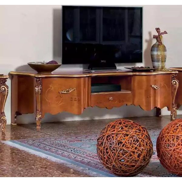 Porta Tv Rtv Credenza Tavolo Legno Soggiorno Marrone Mobili Tv Nuovo-image