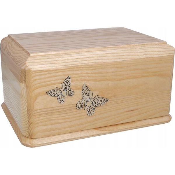 Urna Funeraria In Legno. Urna Per Ceneri Umane-image