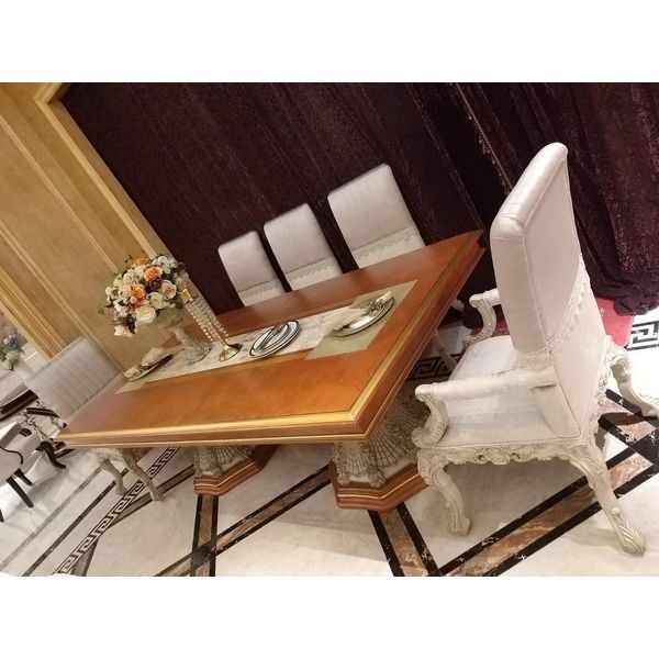 Tavolo Da Pranzo Reale Tavolo In Legno Tavolo Classico Barocco Rococò Sala Da Pranzo-image